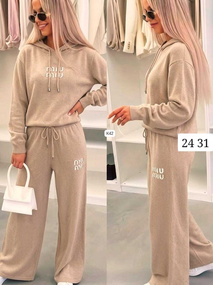 вязаный костюм свитшот и брюки trend collection,костюм трикотажный женский,трикотажный костюм,cпортивный костюм женский на флисе,костюмы женские