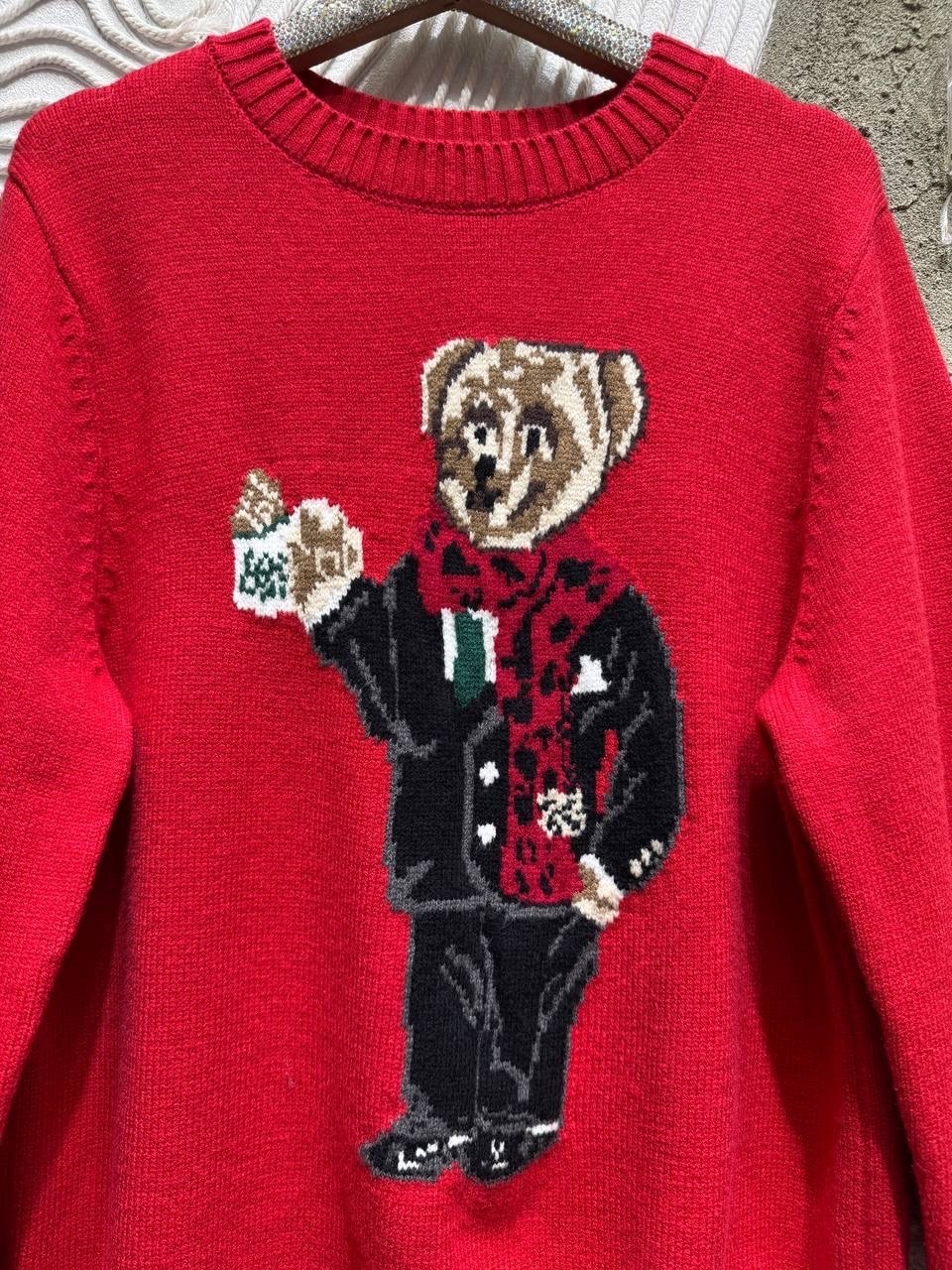 ralph lauren sweater,свитер,свитер с мишкой,свитера женские,вязаные свитера