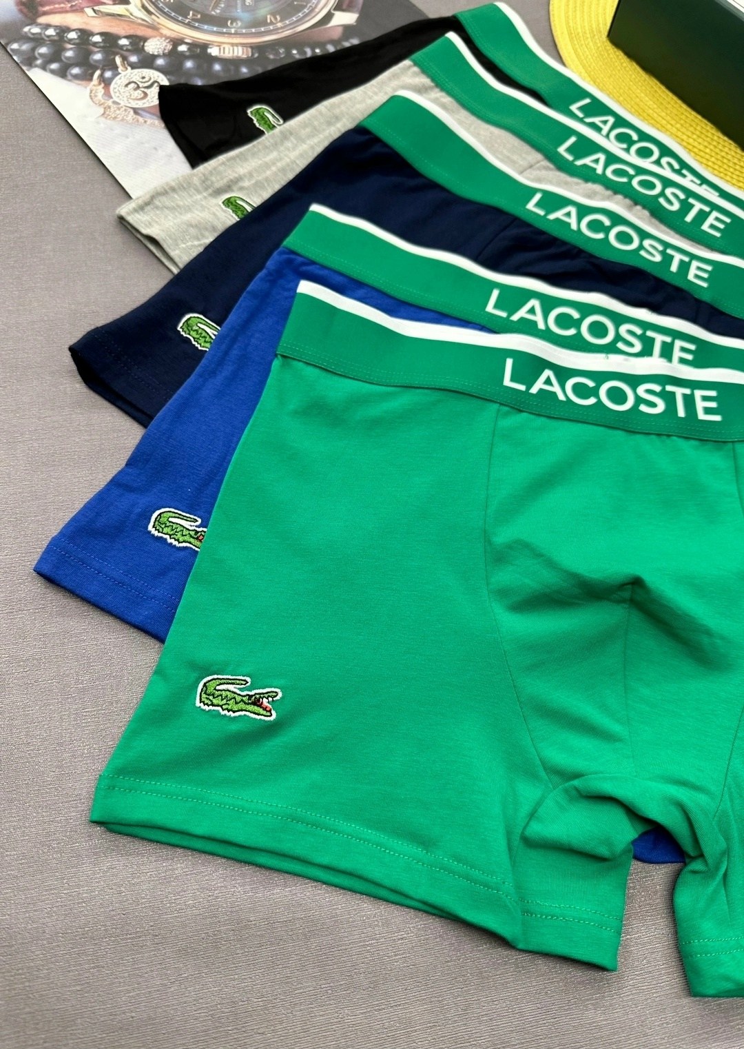 набор мужских трусов lacoste,комплект трусов мужских lacoste lac3 в ассортименте 52-54,мужской набор трусов,комплект трусов боксеры lacoste,трусы мужские lacoste