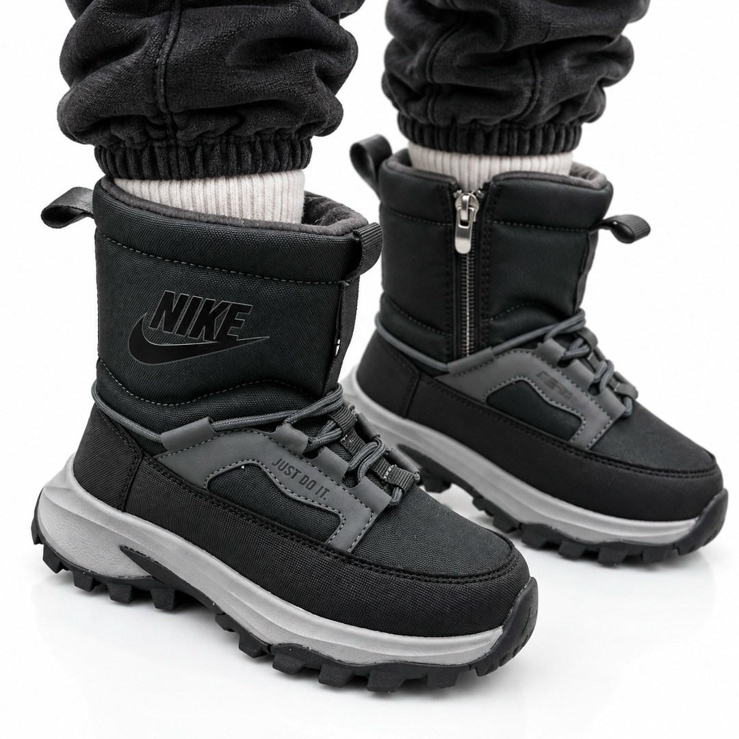 ,kids toddler black nike flex advance boots,сапоги,зимние сапоги nike,зимние дутики