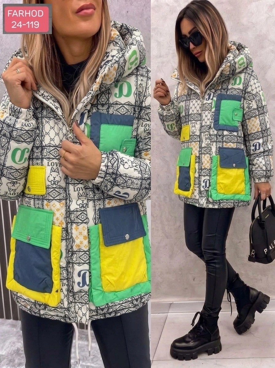 модные пуховики,модная куртка,демисезонная куртка,удлиненная куртка,куртка комбинированная