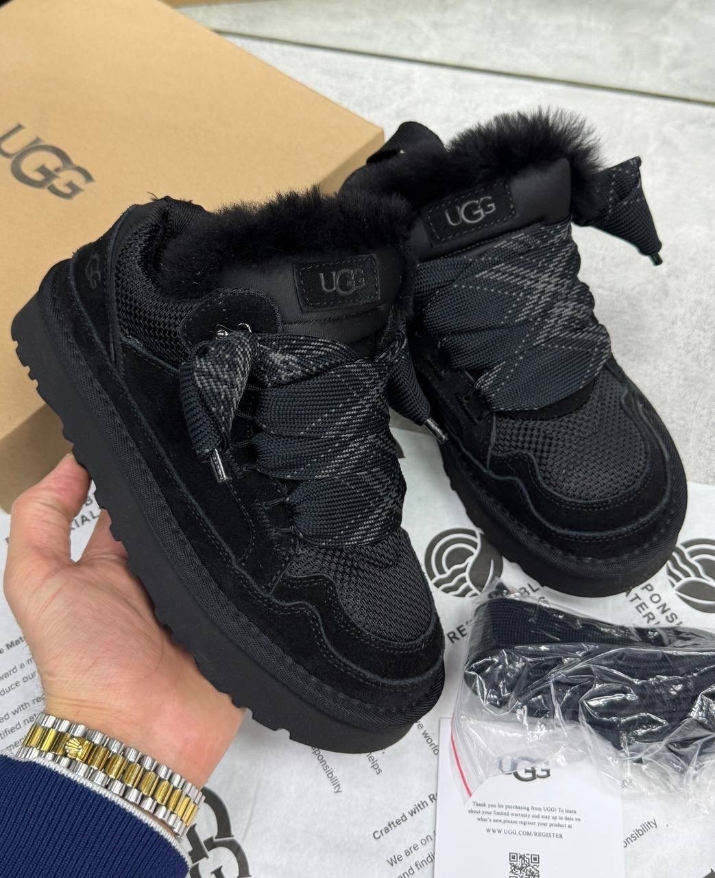 ,кроссовки ugg,теплые кроссовки,зимняя ,ugg lowmel sneaker