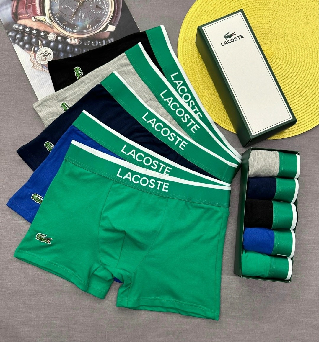 набор мужских трусов lacoste,комплект трусов мужских lacoste lac3 в ассортименте 52-54,мужской набор трусов,комплект трусов боксеры lacoste,трусы мужские lacoste