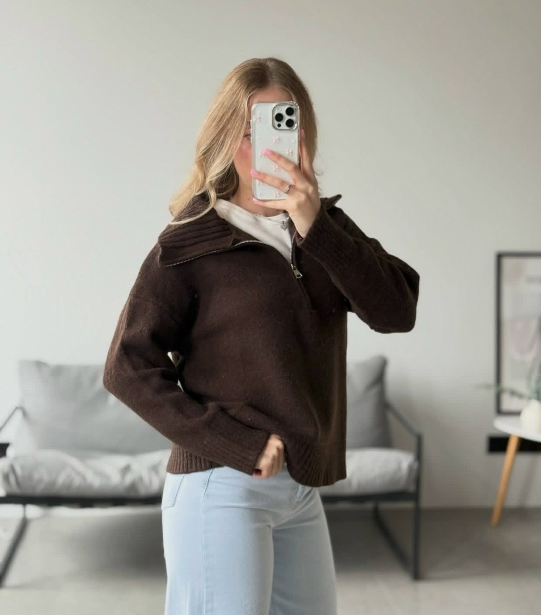 свитер укороченный оверсайз с горлом на молнии lyly fashion,свитер оверсайз женский с горлом на молнии safin,свитер с горлом на молнии оверсайз vada,кофта на молнии оверсайз,джемпер оверсайз с воротни