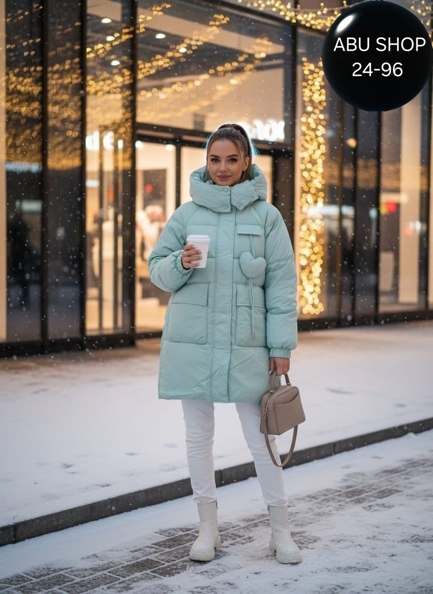 куртка зимняя длинная с капюшоном thh shop цвет мятный,куртка зимняя длинная с капюшоном thh shop,зимние куртки и пуховики,куртка зимняя женская,женская куртка
