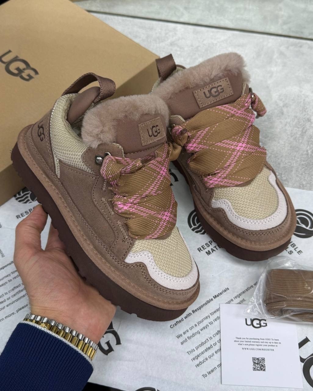 ,кроссовки ugg,теплые кроссовки,зимняя ,ugg lowmel sneaker