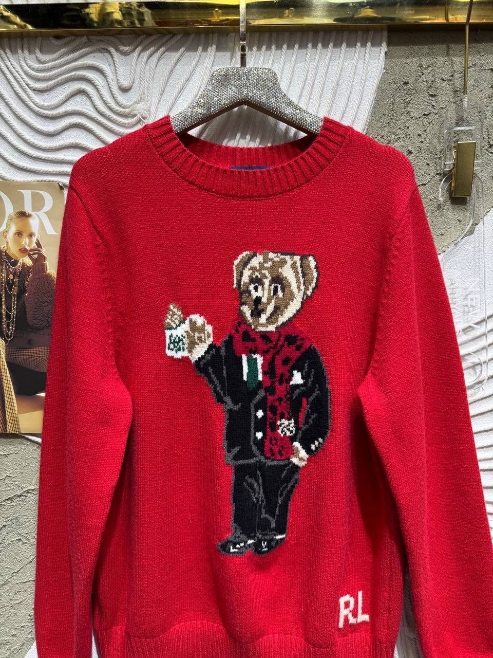 ralph lauren sweater,свитер,свитер с мишкой,свитера женские,вязаные свитера