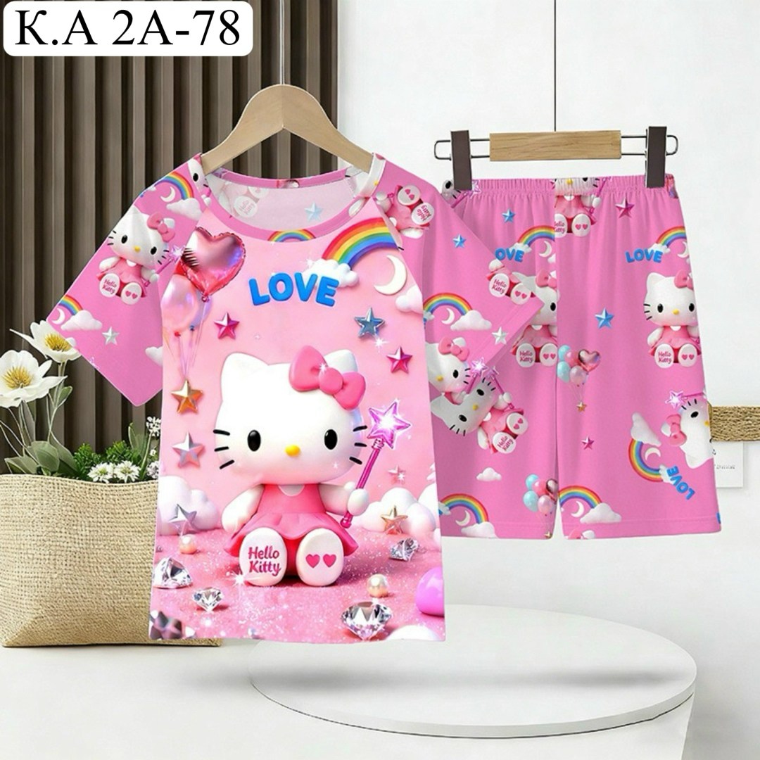детская пижама sanrio,пижамы девочки,летняя детская пижама,пижамы sanrio для девочек,пижамы детские