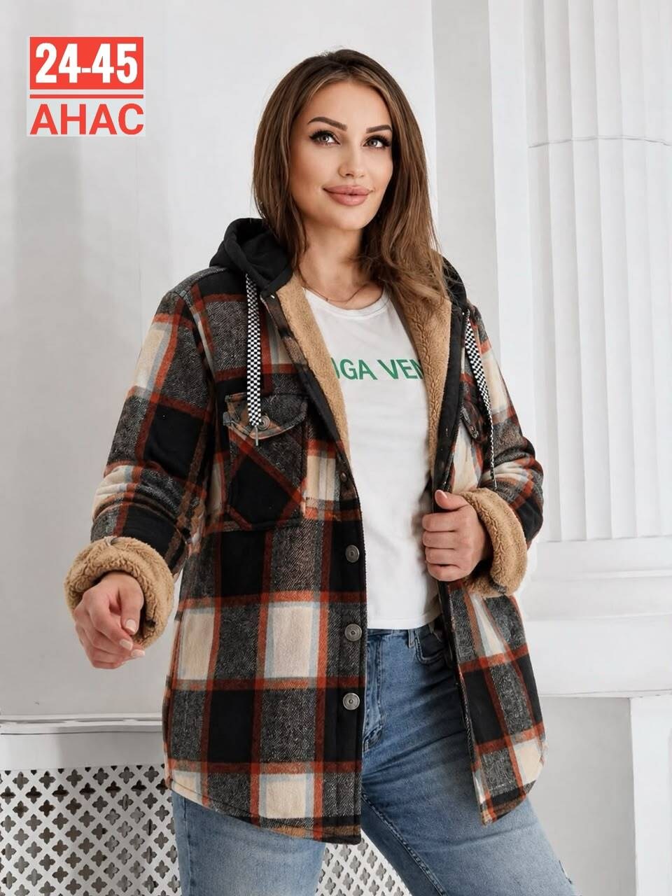 толстовка теплая,рубашка оверсайз теплая в клетку удлиненная amy store,рубашка с капюшоном,рубашка на меху,рубашка женская в клетку теплая оверсайз