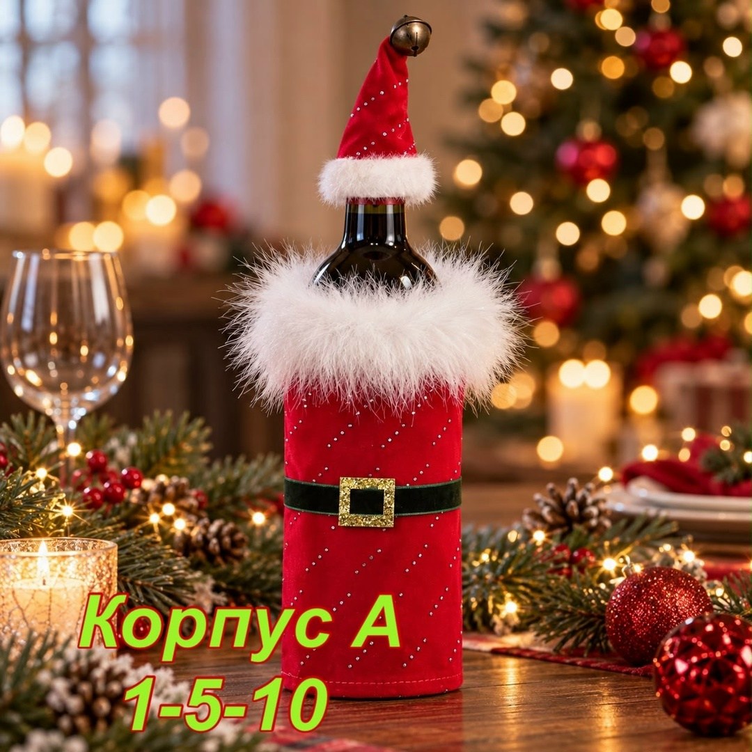 новогодний чехол для бутылки,чехол для бутылки вина,чехол для бутылки,чехол на бутылку шампанского "снегурочка" и "дед мороз",чехол на бутылку санта 32*11 см