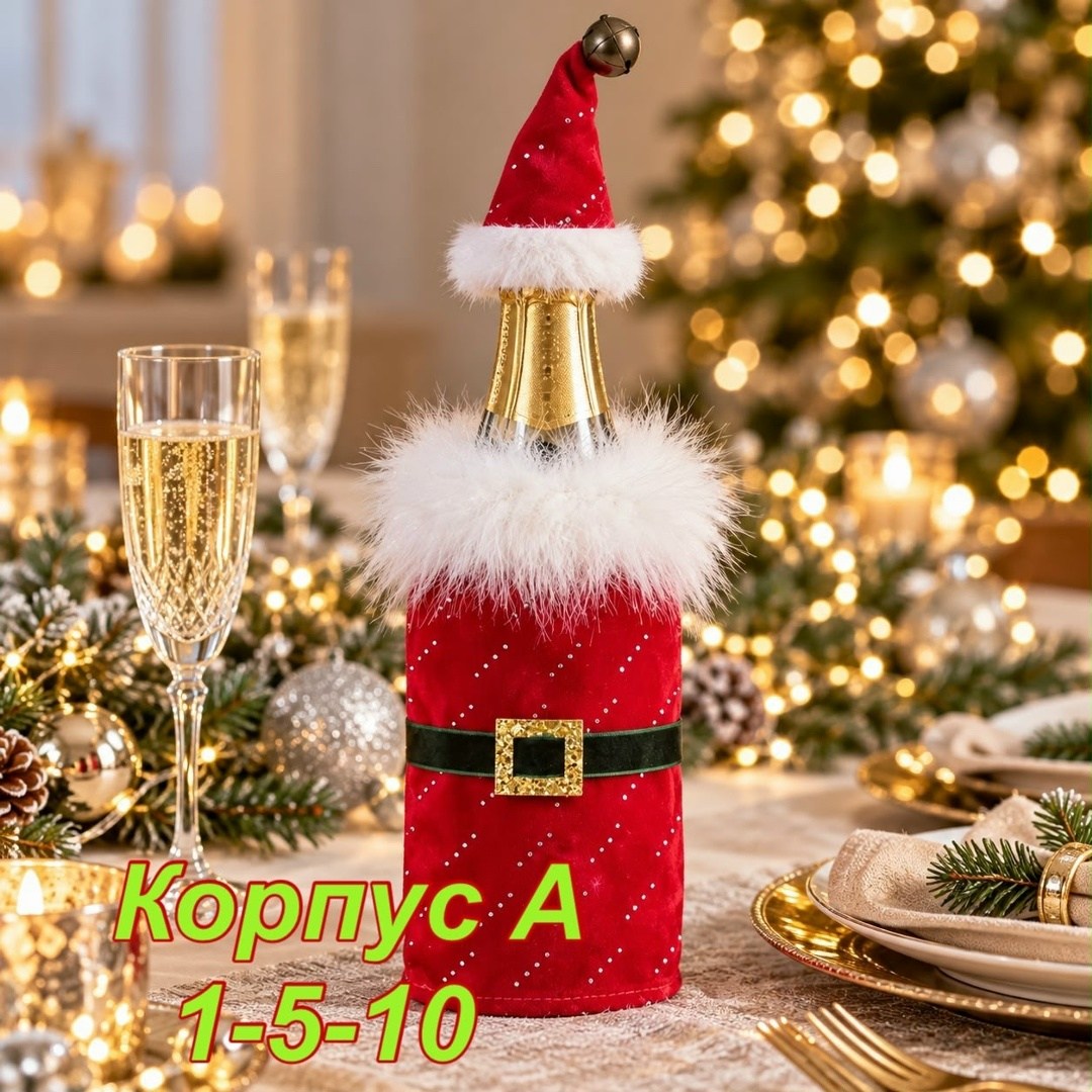 новогодний чехол для бутылки,чехол для бутылки вина,чехол для бутылки,чехол на бутылку шампанского "снегурочка" и "дед мороз",чехол на бутылку санта 32*11 см