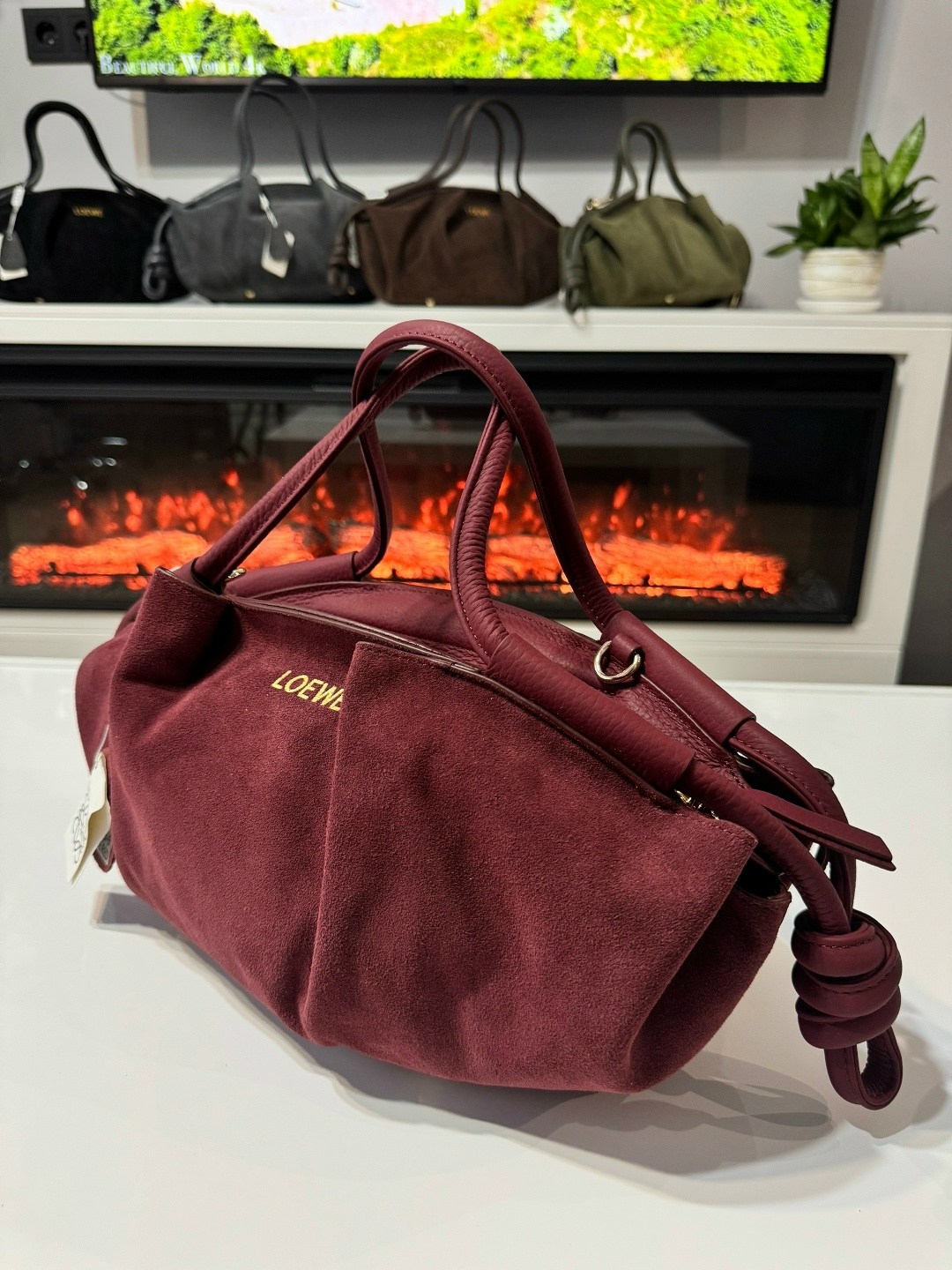 сумка loewe 33-15 см натуральная замша,женская сумка loewe,loewe сумка на плечо,loewe сумка,сумка