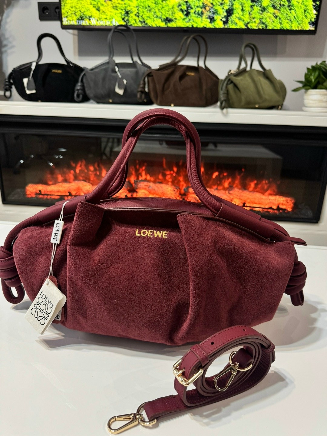 сумка loewe 33-15 см натуральная замша,женская сумка loewe,loewe сумка на плечо,loewe сумка,сумка
