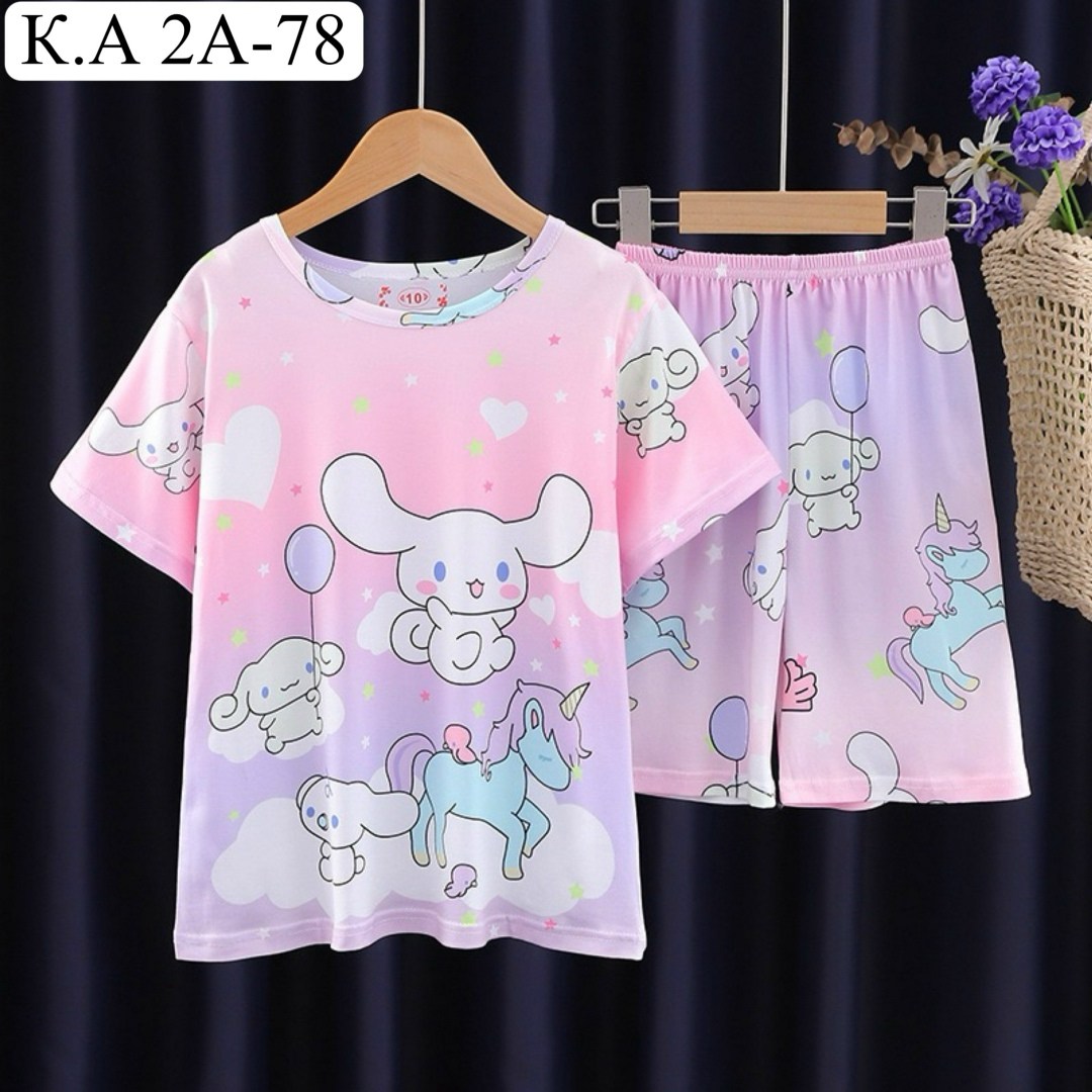 детская пижама sanrio,пижамы девочки,летняя детская пижама,пижамы sanrio для девочек,пижамы детские