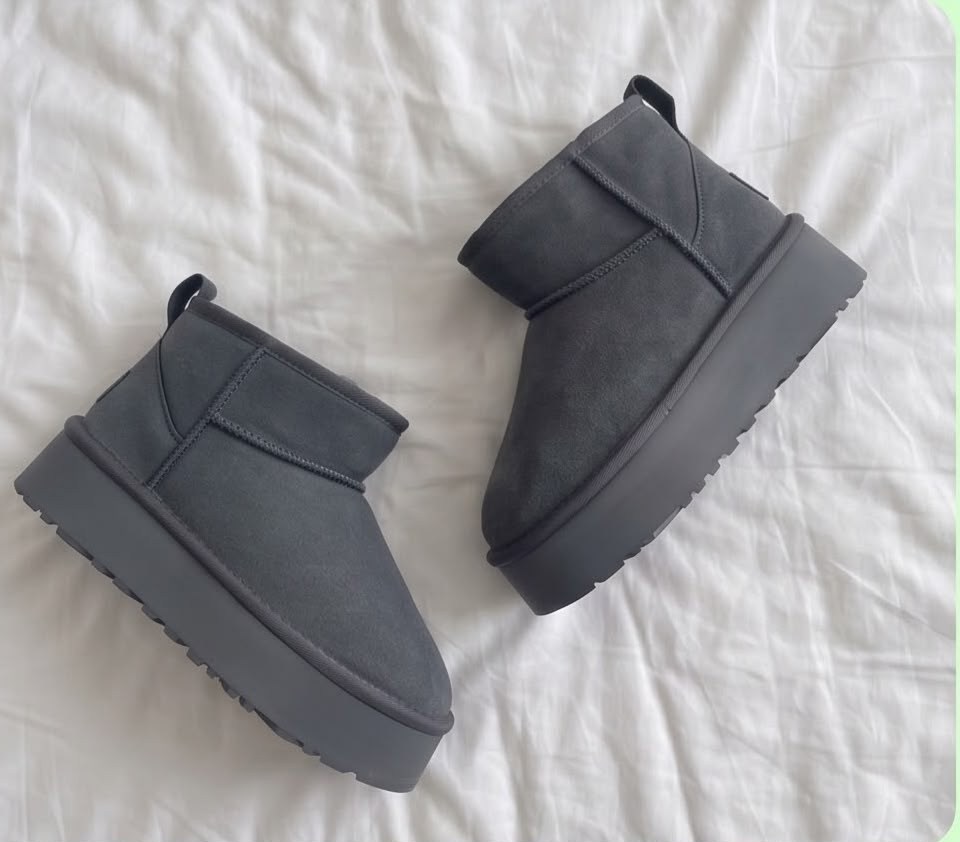 ,угги женские,угги,зимние ботинки для женщин,ugg classic mini platform women's shoes sheepskin ankle boots