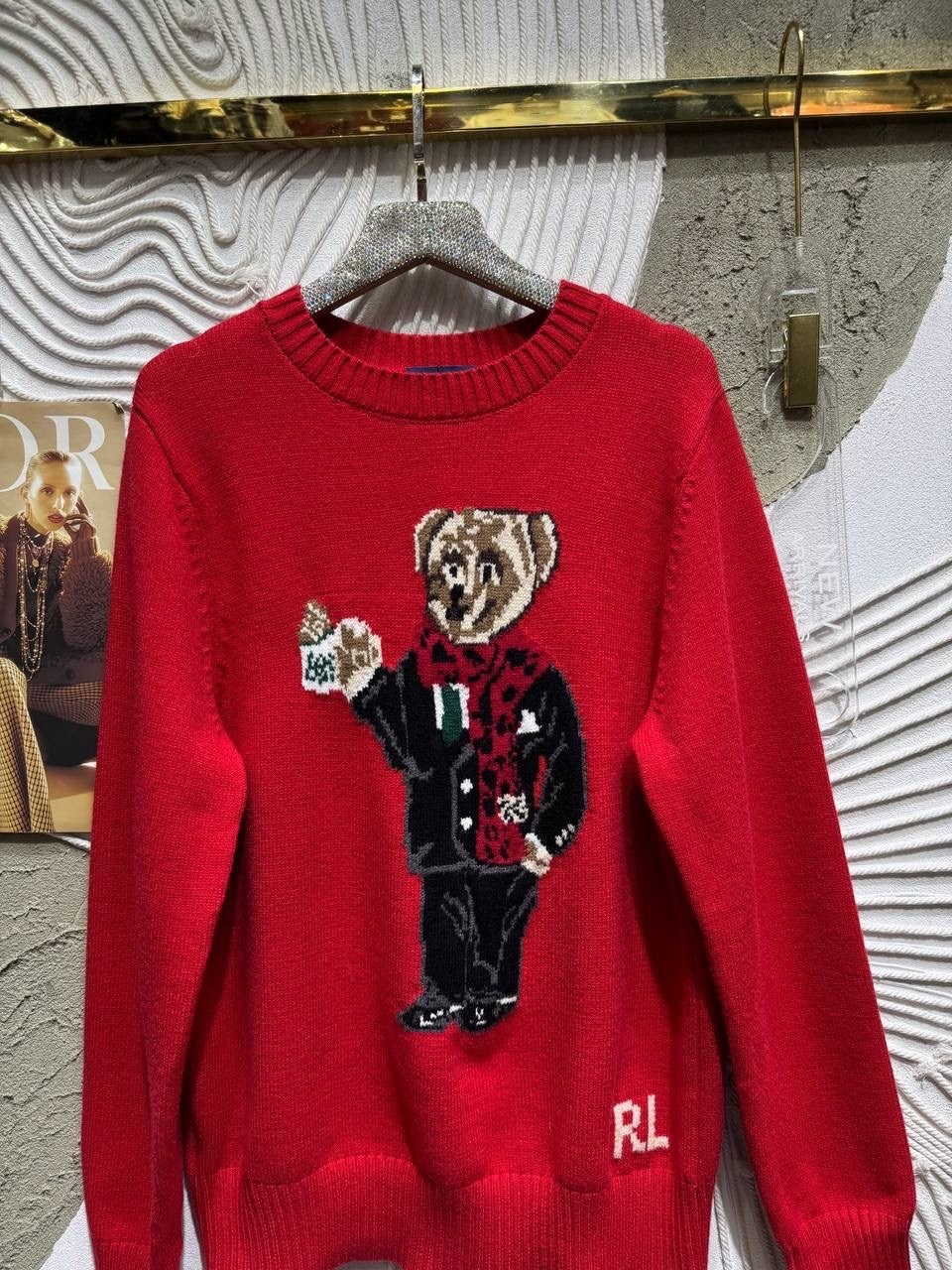 ralph lauren sweater,свитер,свитер с мишкой,свитера женские,вязаные свитера