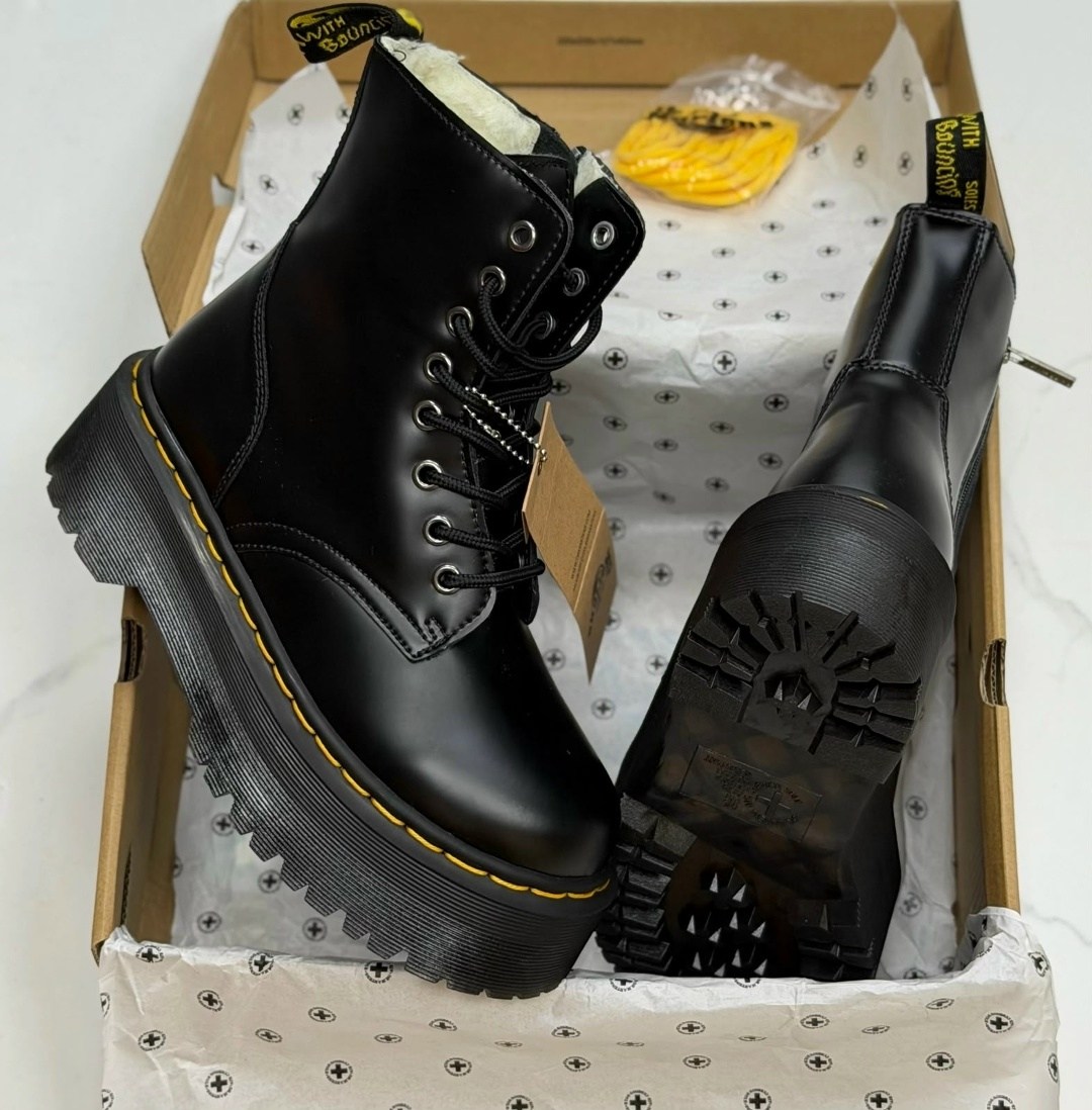 ,ботинки dr. martens,dr.martens jadon,ботинки,женские ботинки dr martens jadon platform boots black polished smooth