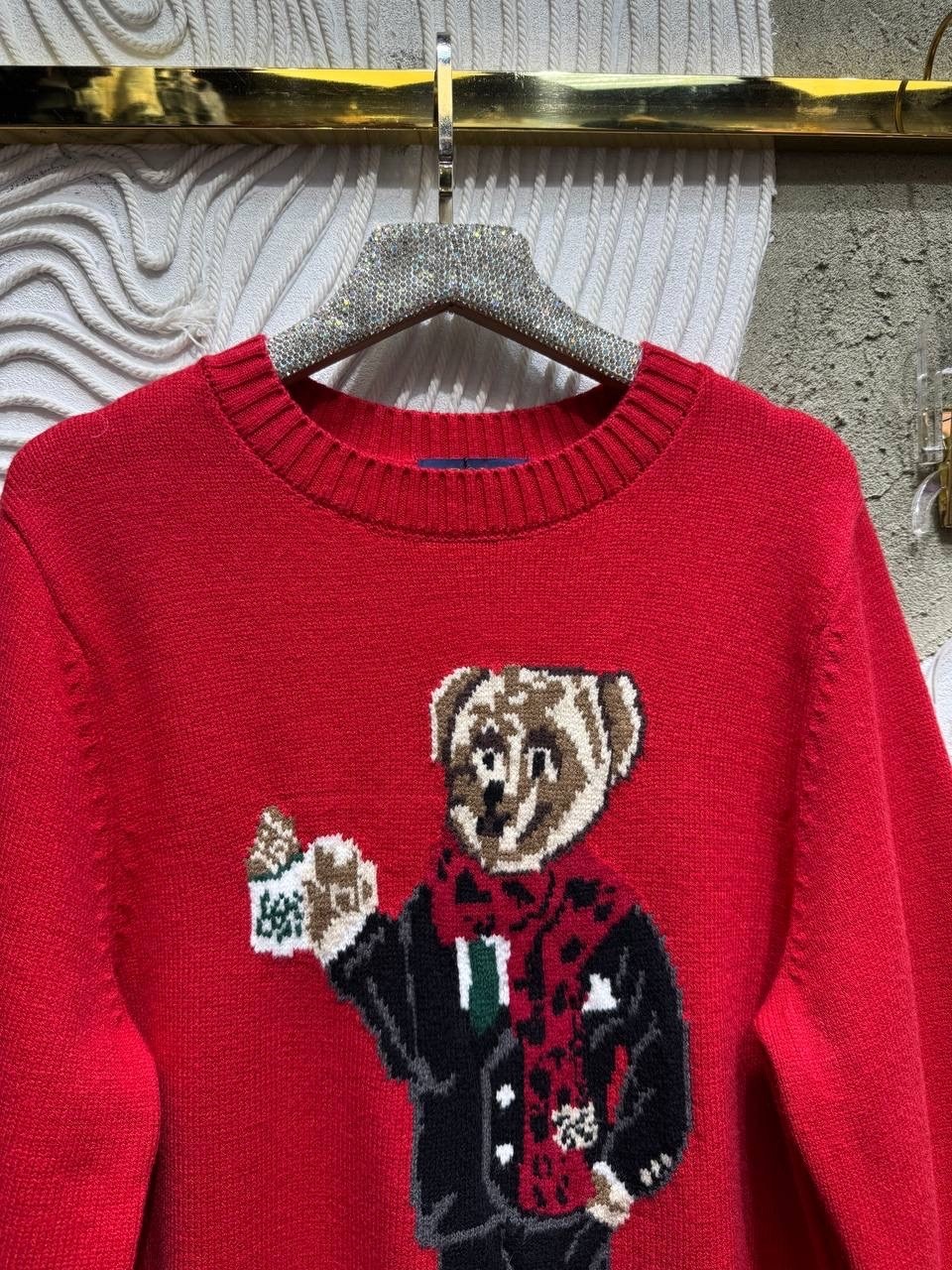 ralph lauren sweater,свитер,свитер с мишкой,свитера женские,вязаные свитера