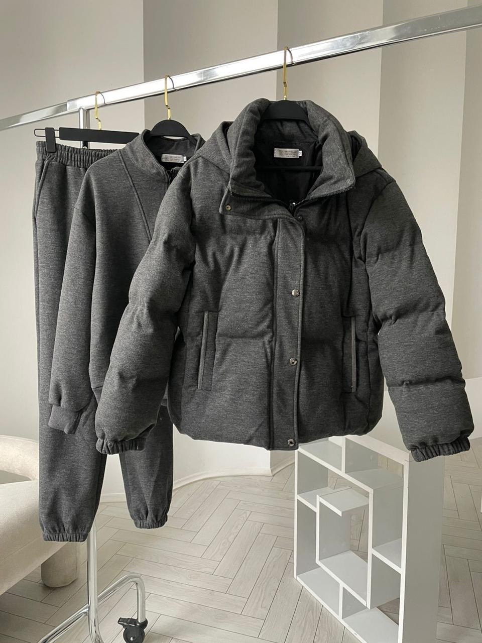 miu miu женский серый костюм тройка premium,костюм тройка женский,костюм тройка,костюм тройка miu miu,костюм тройка с курткой
