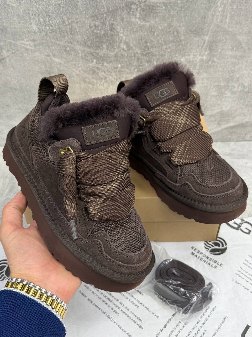 ,кроссовки ugg,теплые кроссовки,зимняя ,ugg lowmel sneaker