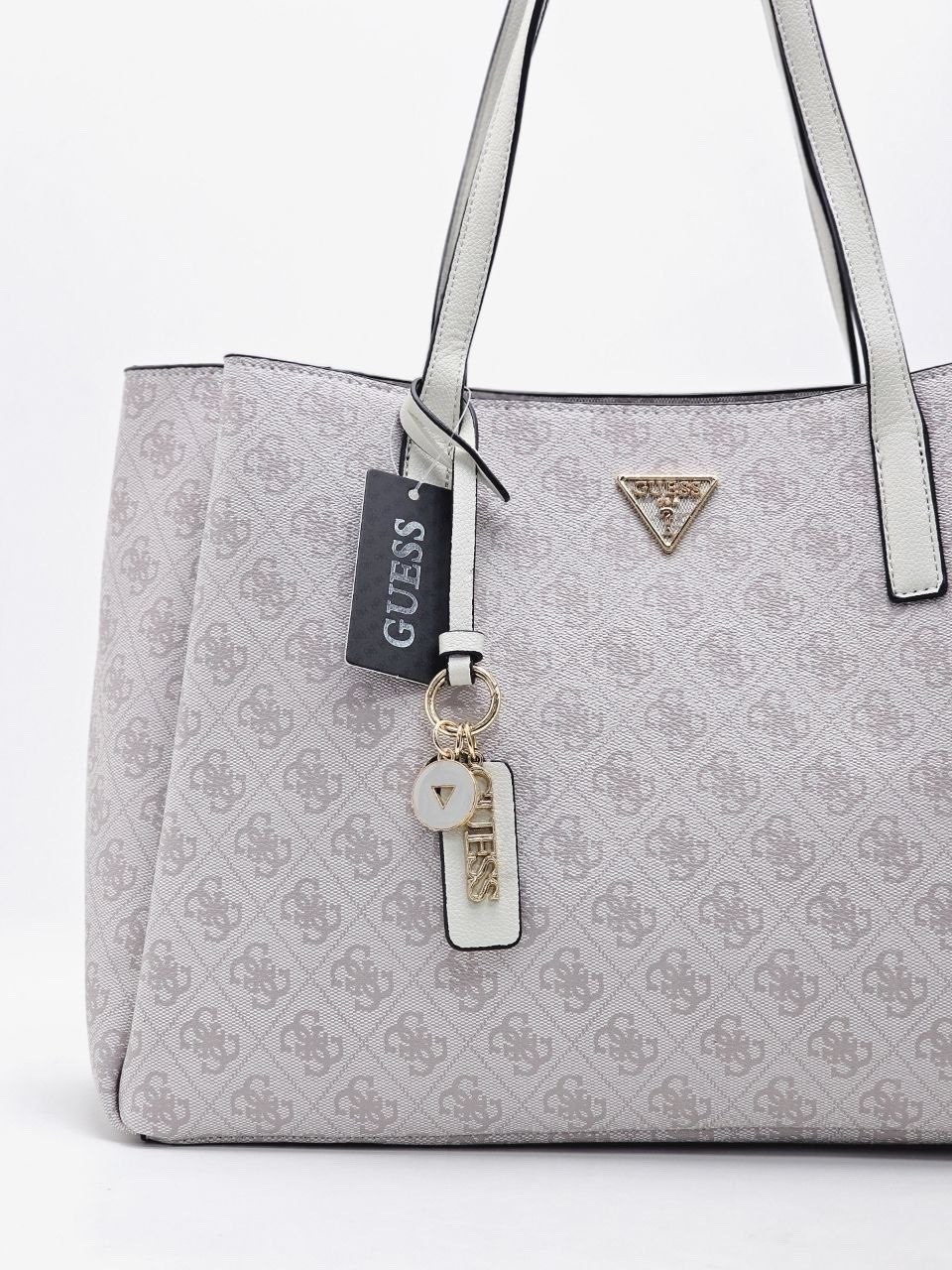 сумка guess,сумка шоппер guess,сумка шоппер женская guess hwebg8 76723,большая сумка-тоут для подруги с монограммой meridian guess черный,женская сумка guess