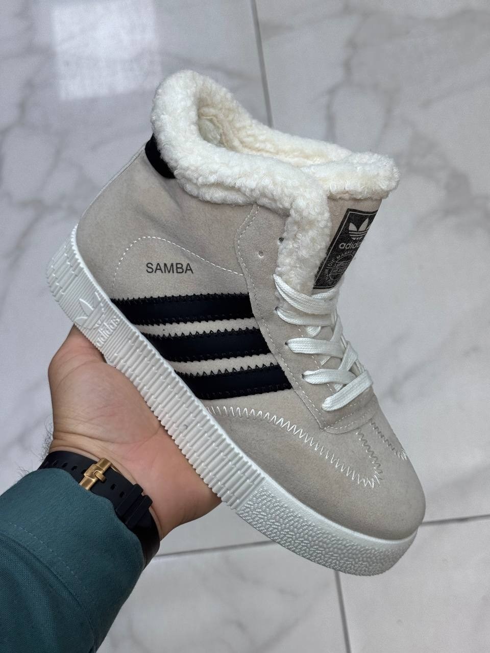 ,кроссовки высокие adidas samba зимние с мехом,кроссовки зимние женские,кроссовки зимние,женские кроссовки