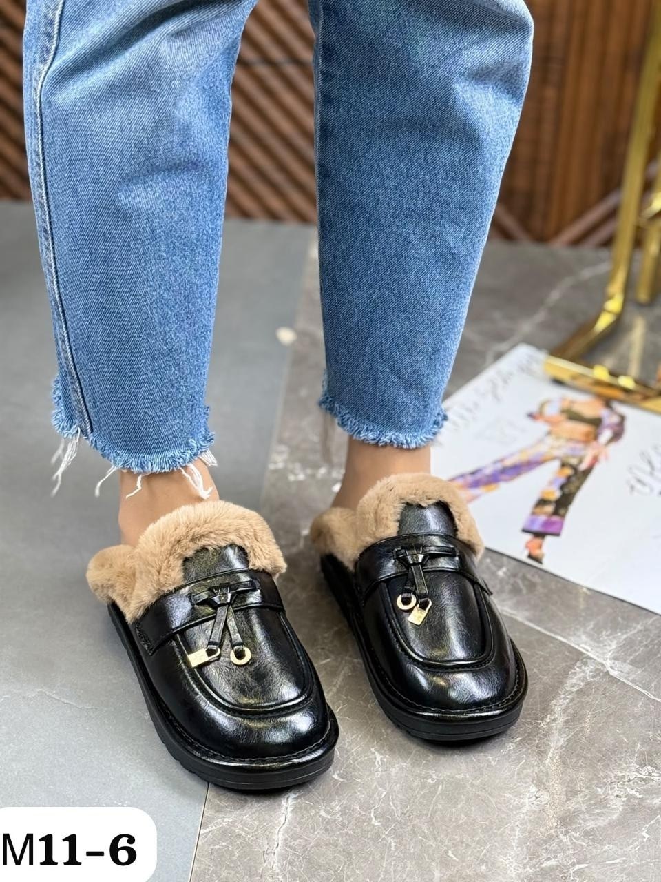 ,женские лоферы gucci,лоферы с мехам,лоферы gucci,меховые тапочки