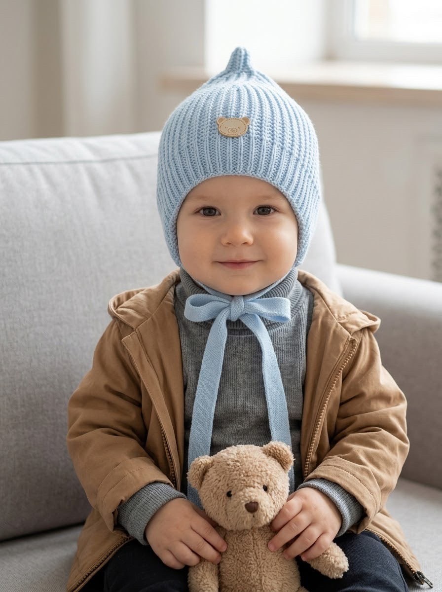 шапка-шлем для новорожденных серый happy baby,шапка-шлем для новорожденных холодный-серый happy baby,шапочка детская,шапочка для малыша,шапочка для новорожденного
