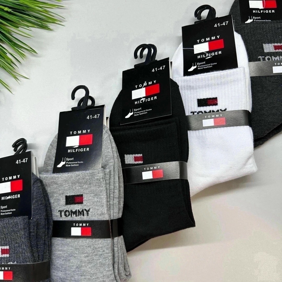 носки мужские 10 пар,носки мужские,комплект носков tommy hilfiger,упаковка носков,носки мужские спортивные
