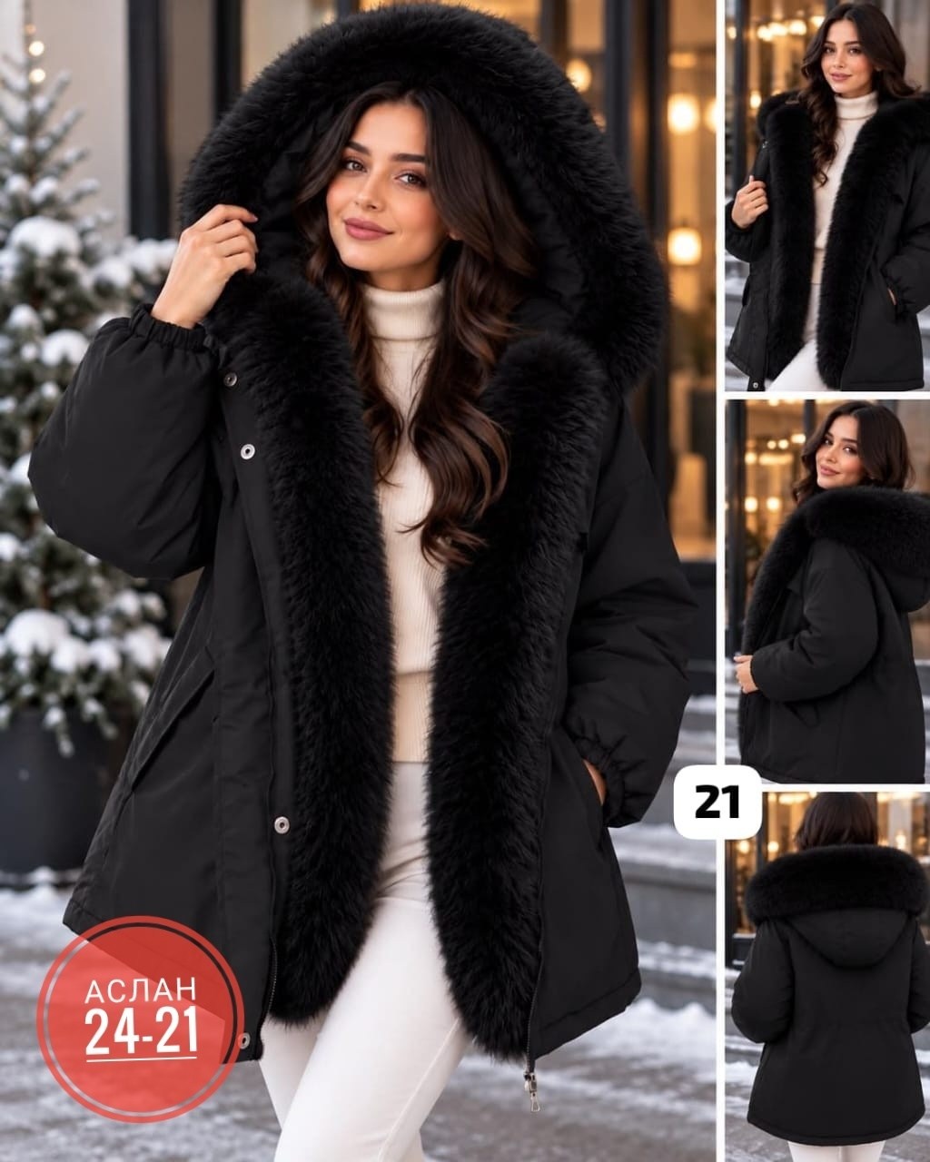 парка зимняя с натуральным мехом schikui_shop_furs,зимние куртки,стильные пуховики,парка с натуральным мехом,зимняя куртка женская