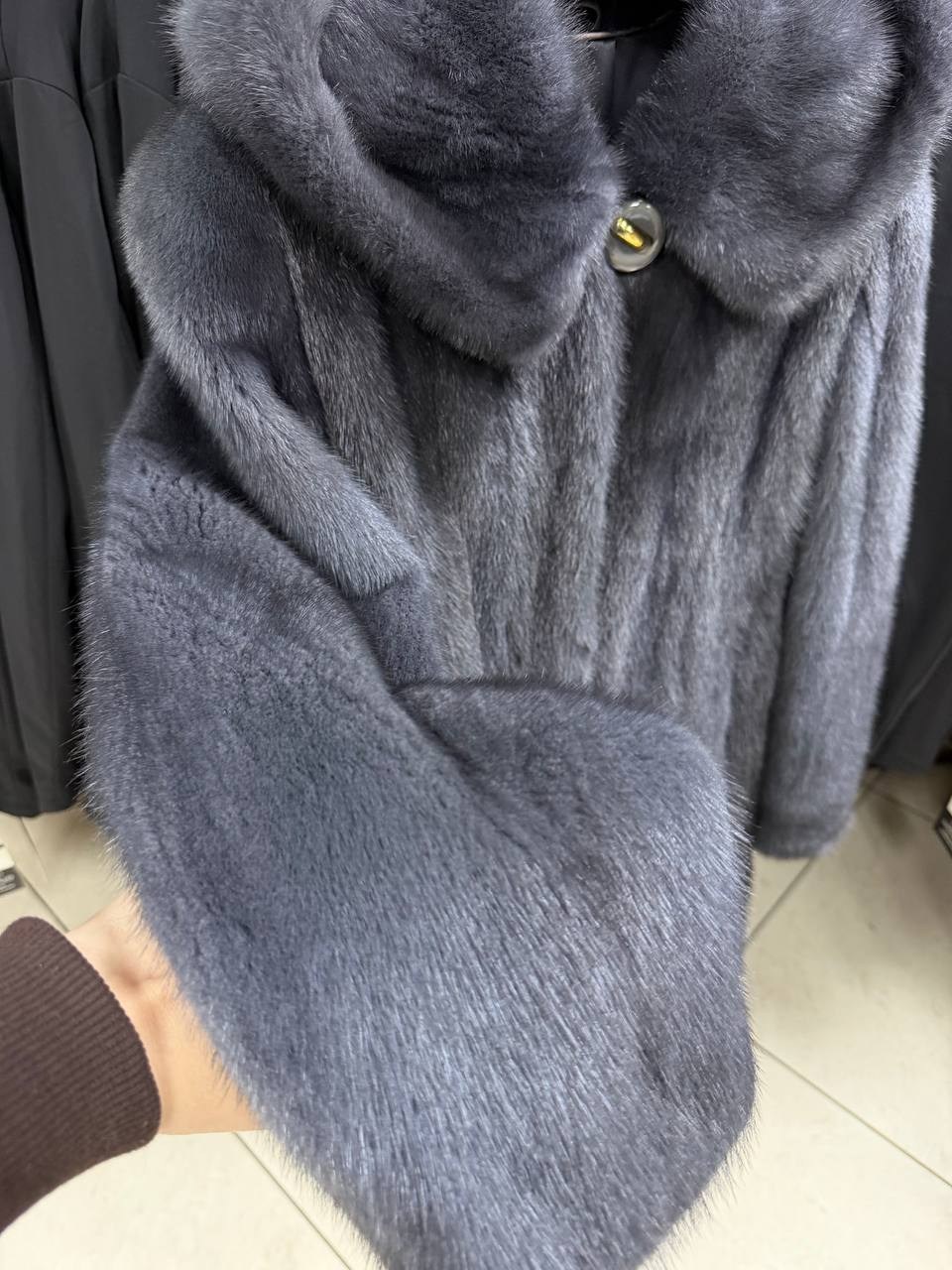 шубка из меха европейской норки с капюшоном,шубка из меха европейской норки с капюшоном цвет графит,шуба норковая с капюшоном,шубка из меха европейской норки с капюшоном модель ромашка цвет графит,шуб