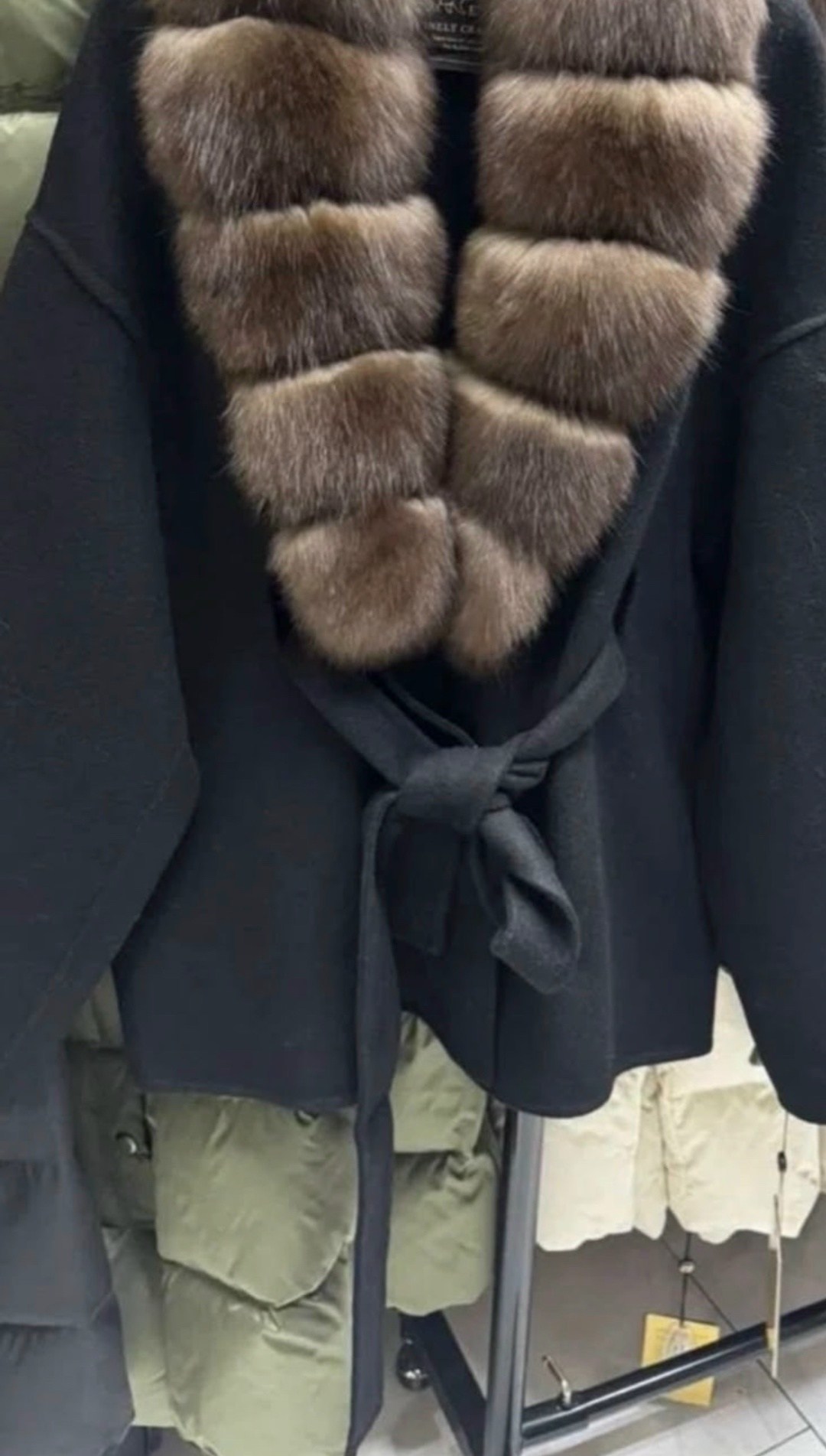 пальто с мехом,зимнее пальто из кашемира с меховым воротником,пальто зимнее,пальто с воротником,полупальто