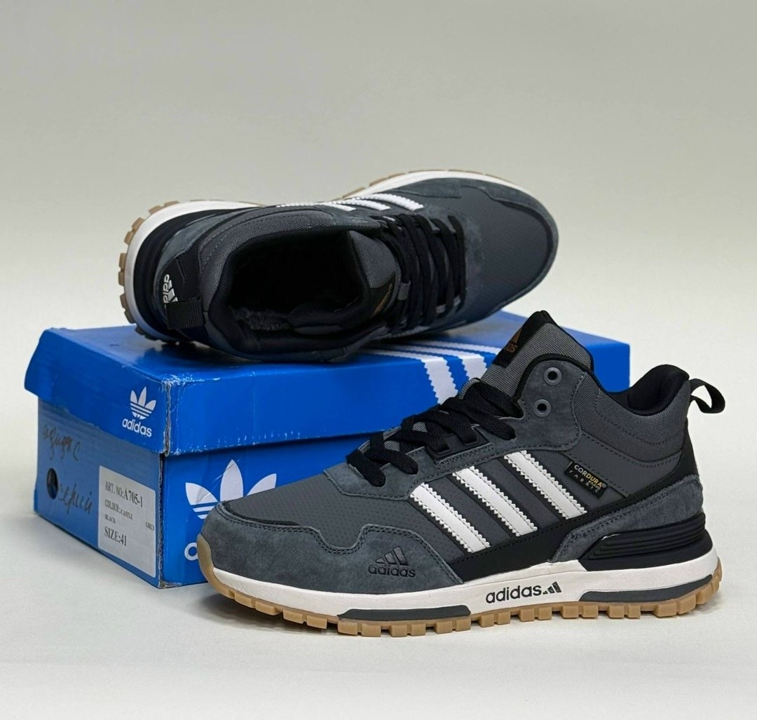 зимние кроссовки мужские adidas,зимние кроссовки adidas,кроссовки adidas retropy f2 mid grey / gum thermo,мужские кроссовки adidas,кроссовки зимние высокие adidas zx 750 с мехом
