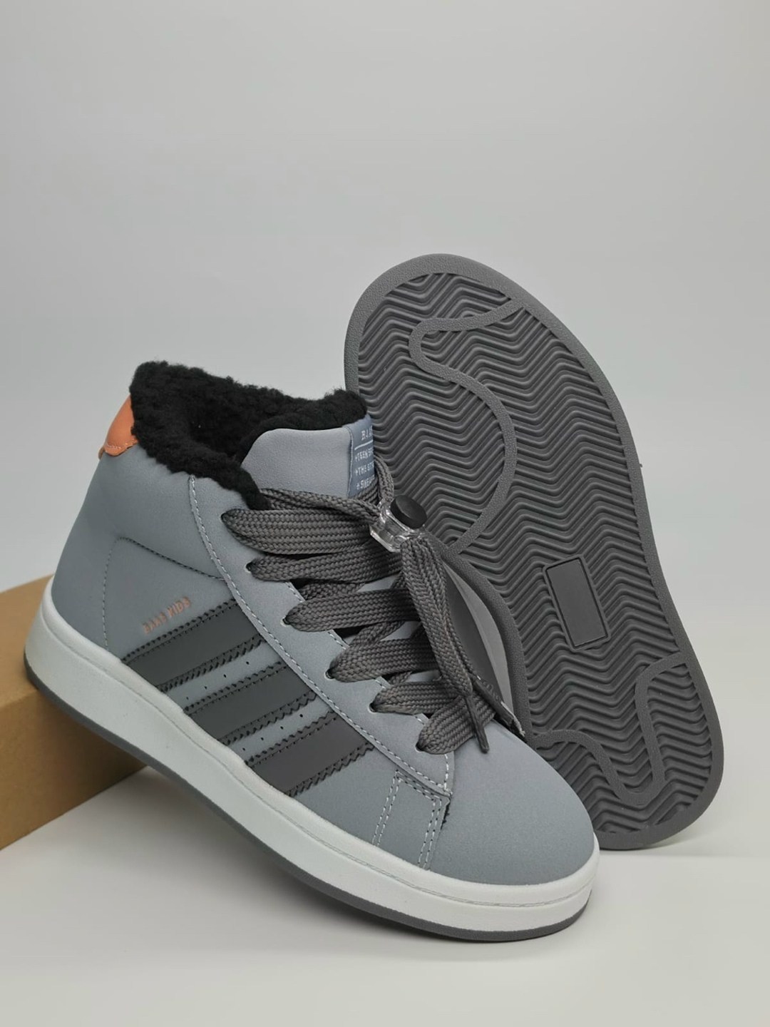 зимние кроссовки adidas campus high цвет серый,зимние кроссовки adidas campus высокие с мехом,зимние кроссовки adidas campus high,,кроссовки зимние adidas campus с мехом