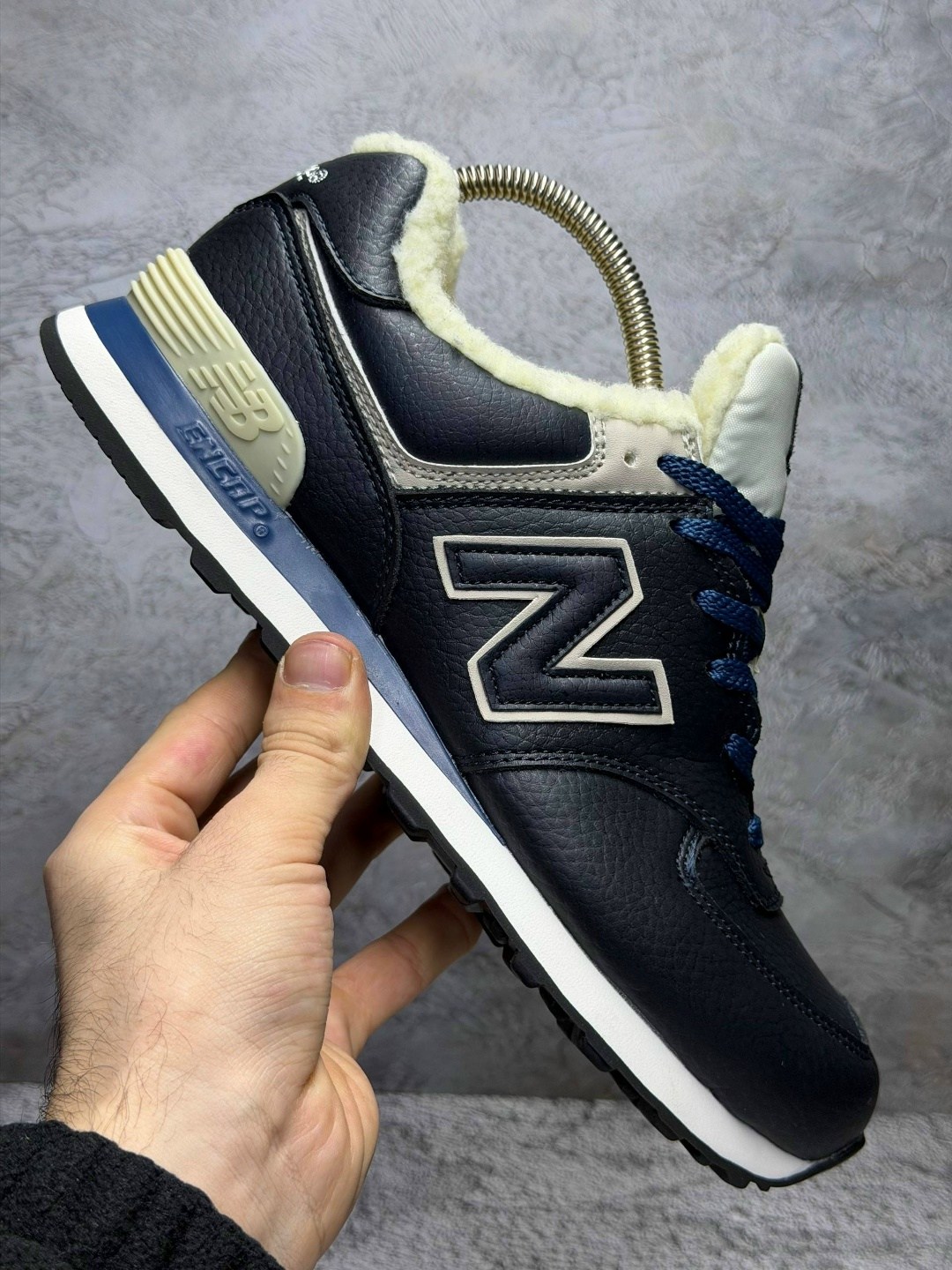 зимние кроссовки new balance 574,кроссовки new balance 574,кроссовки new balance,кроссовки new balance 574 santa синие с мехом,кроссовки new balance 574 высокие зимние