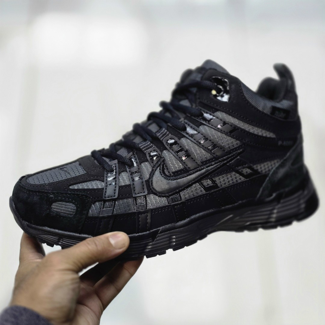 зимние кроссовки nike p-6000 high,зимние кроссовки nike,кроссовки nike p6000 black grey with fur,кроссовки nike p-6000,кроссовки мужской nike