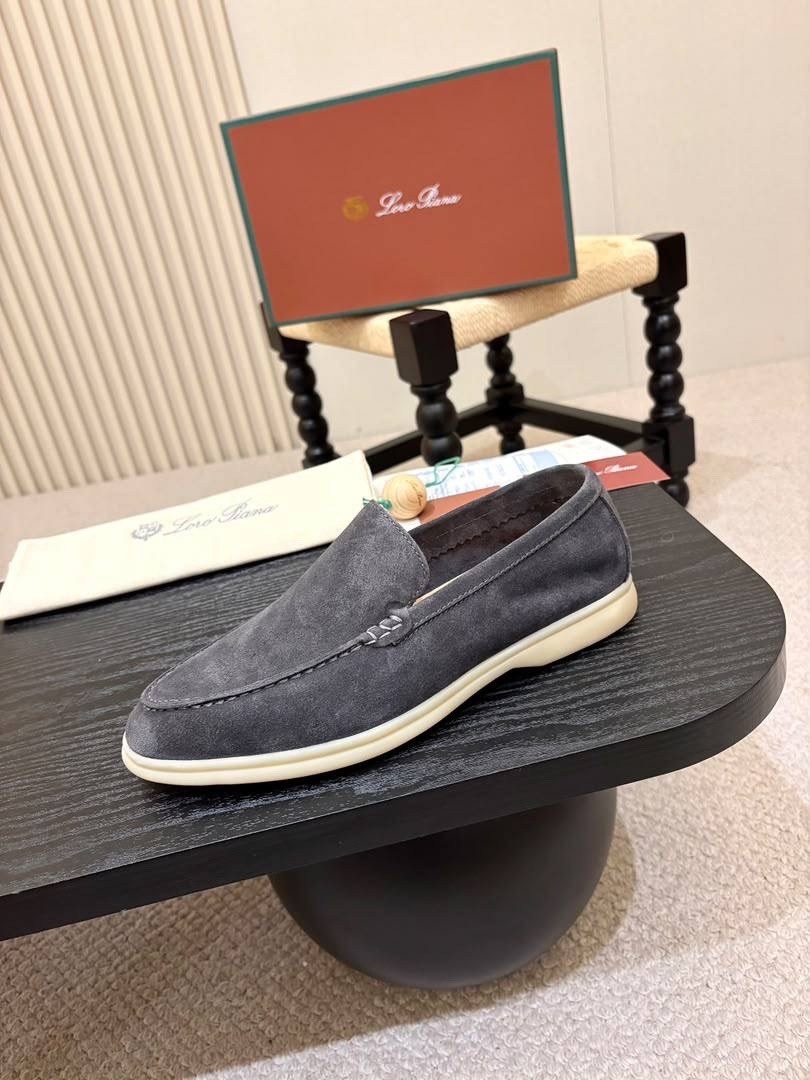 лоферы мужские loro piana,мужские замшевые лоферы loro piana summer walk grey,loro piana мужские замшевые лоферы summer walk,лоферы loro piana,лоферы из натуральной замши loro piana