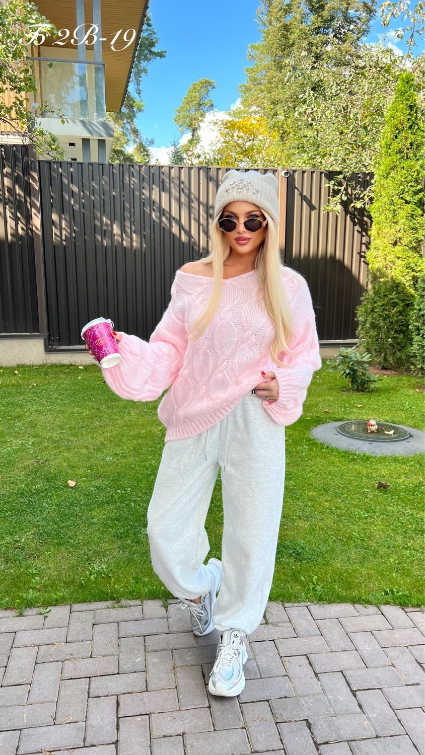 свитер вязаный оверсайз укороченный dh fashion голубой,свитер вязаный оверсайз укороченный dh fashion,свитер вязаный оверсайз укороченный stylecurrent голубой,свитера женские,кофта женская свитер