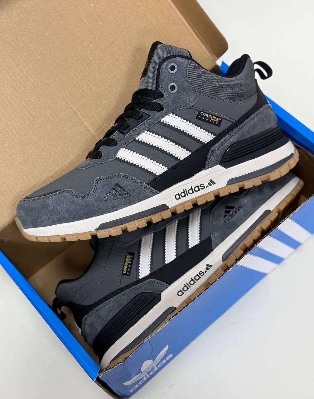 зимние кроссовки мужские adidas,зимние кроссовки adidas,кроссовки adidas retropy f2 mid grey / gum thermo,мужские кроссовки adidas,кроссовки зимние высокие adidas zx 750 с мехом
