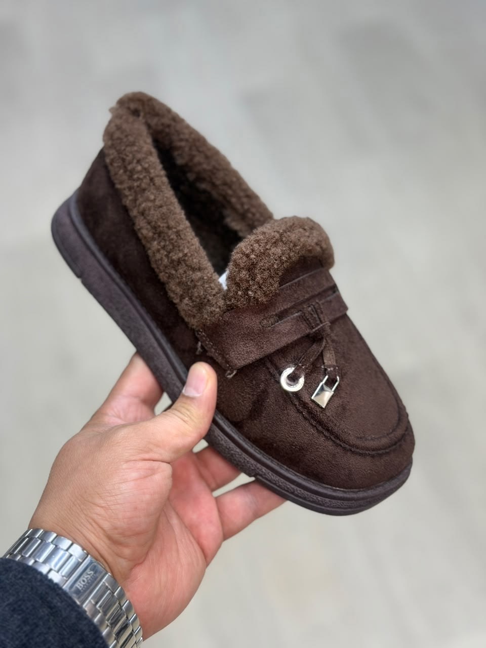 женские лоферы brunello cucinelli бежевые,,лоферы с мехом,женская ,лоферы женские зимние