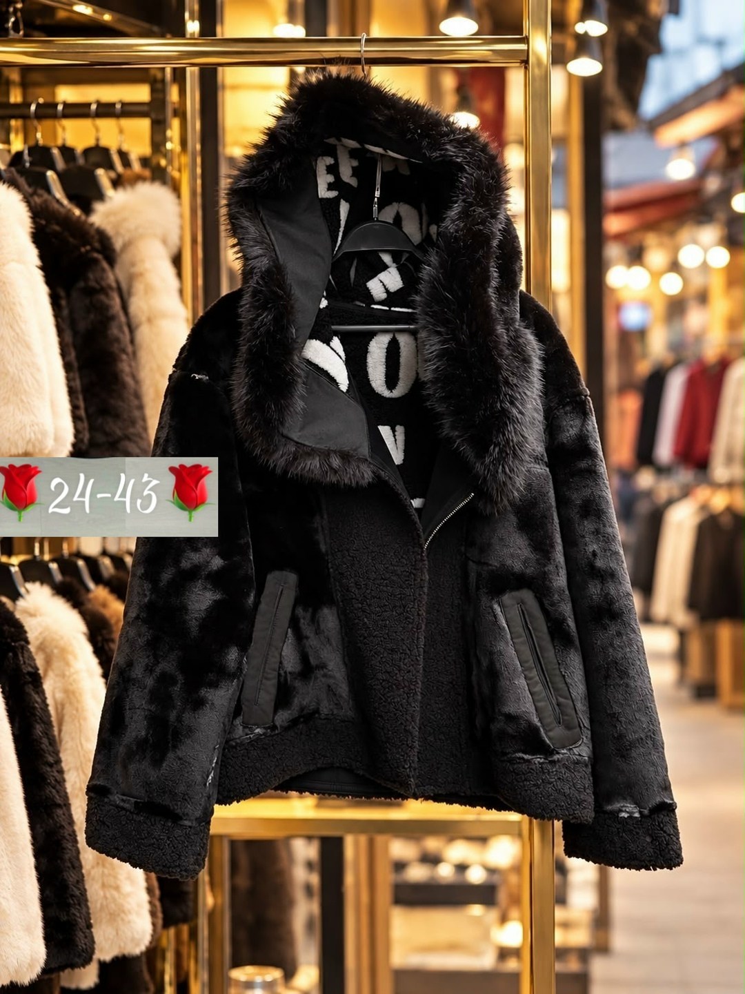 шуба искусственная экошуба зимняя с капюшоном (oversize) n&t store,шуба искусственная,шуба из экомеха с капюшоном 46-52, цвет черный,искусственная женская шуба,шубка