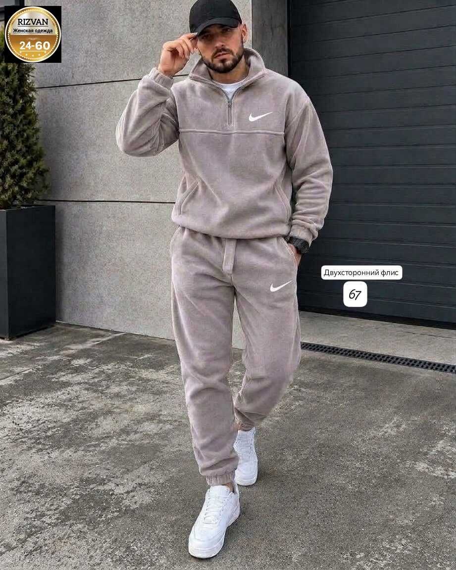 спортивный костюм nike на флисе,мужской спортивный костюм на флисе,костюм спортивный,костюм спортивный мужской,мужской зимний спортивный костюм nike на флисе чёрный с капюшоном