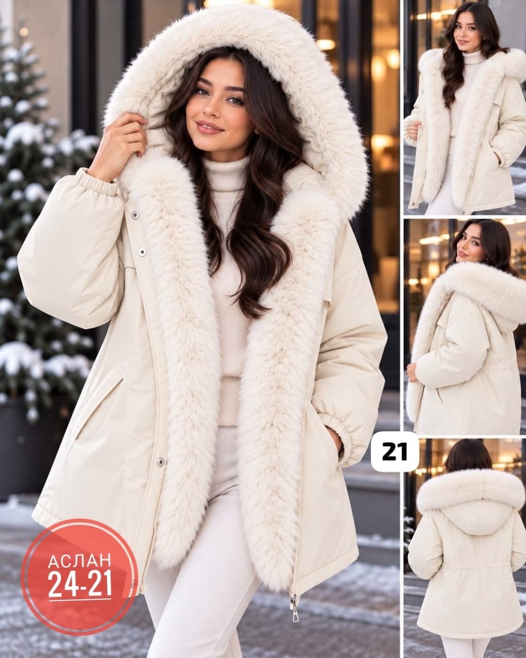 парка зимняя с натуральным мехом schikui_shop_furs,зимние куртки,стильные пуховики,парка с натуральным мехом,зимняя куртка женская