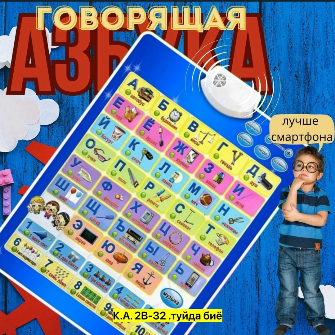 интерактивный плакат азбука,детский обучающий плакат алфавит,говорящая азбука плакат,говорящая азбука,плакат азбука