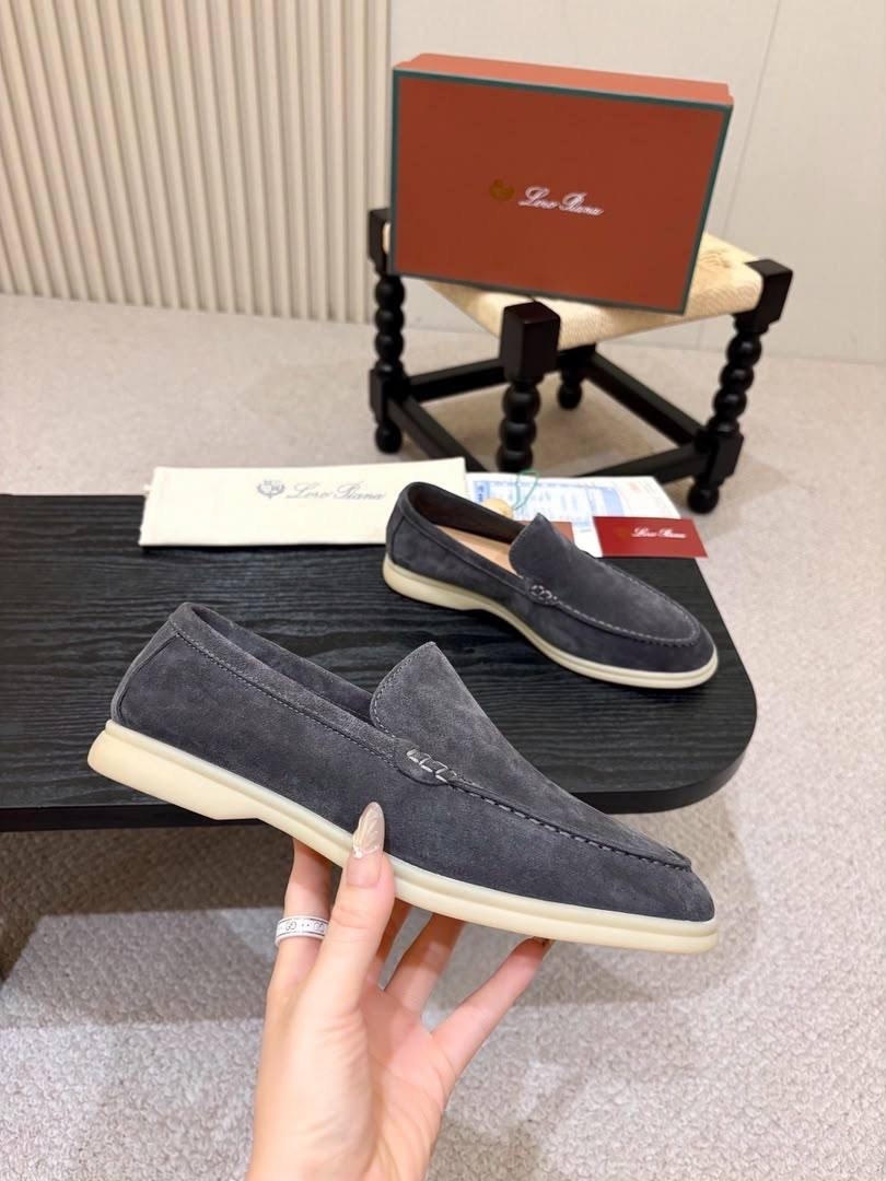 лоферы мужские loro piana,мужские замшевые лоферы loro piana summer walk grey,loro piana мужские замшевые лоферы summer walk,лоферы loro piana,лоферы из натуральной замши loro piana