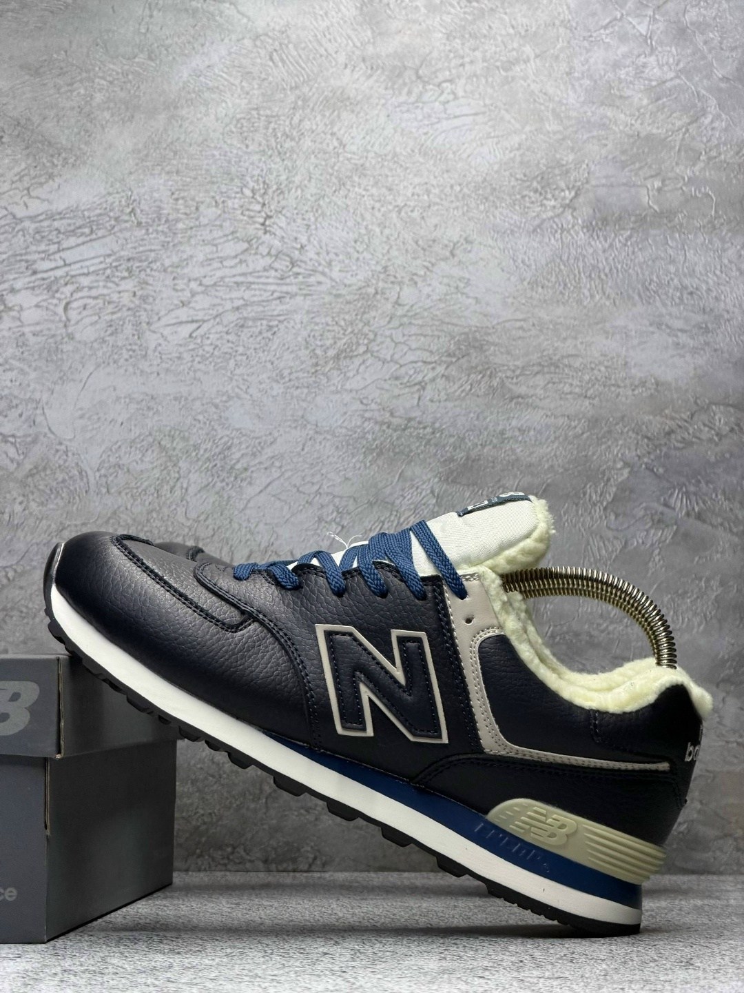 зимние кроссовки new balance 574,кроссовки new balance 574,кроссовки new balance,кроссовки new balance 574 santa синие с мехом,кроссовки new balance 574 высокие зимние