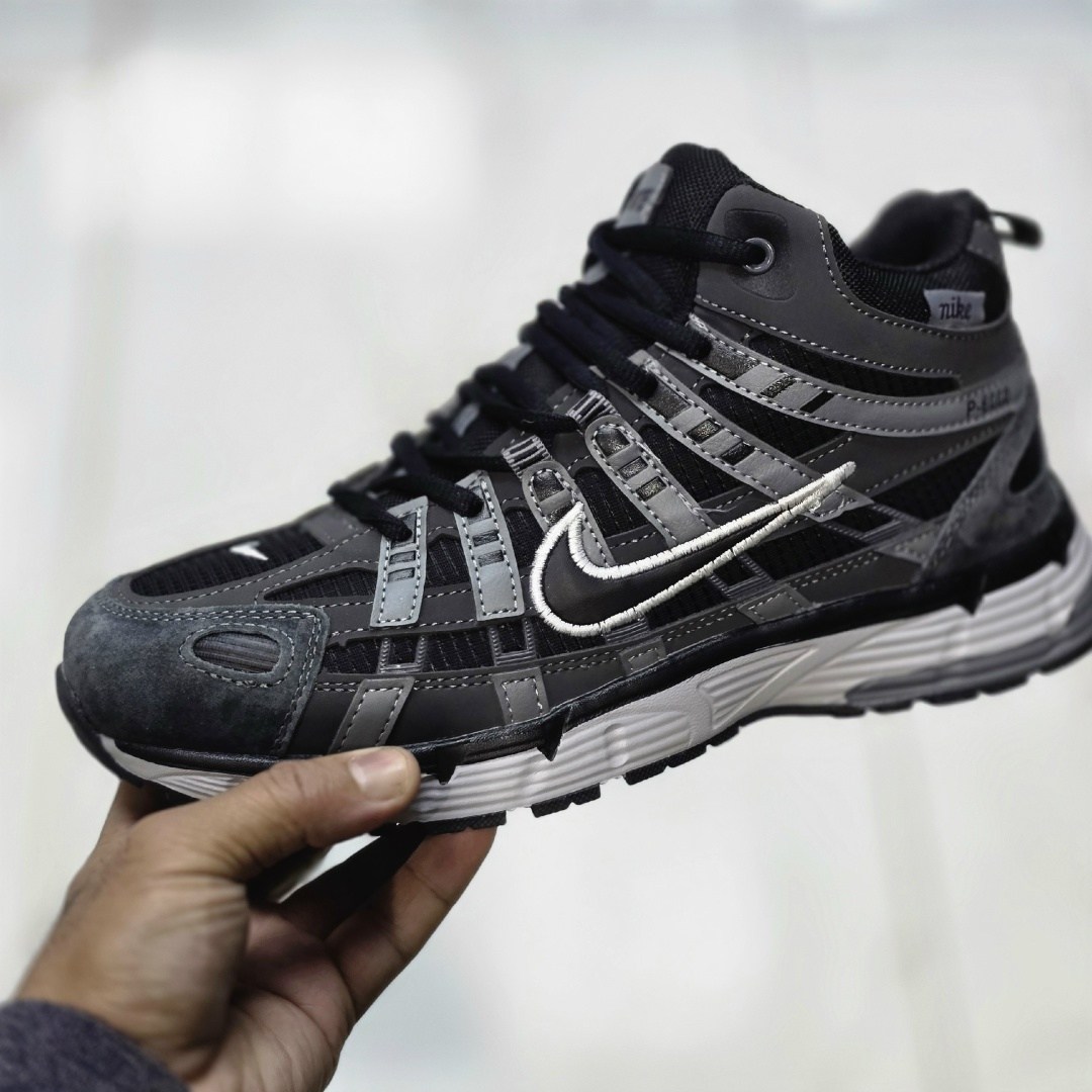 зимние кроссовки nike p-6000 high,зимние кроссовки nike,кроссовки nike p6000 black grey with fur,кроссовки nike p-6000,кроссовки мужской nike