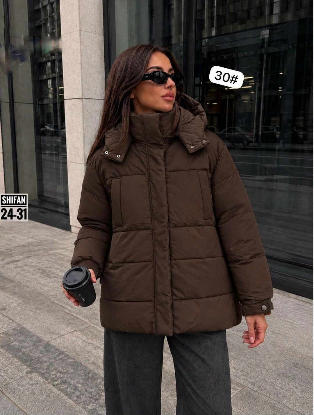 женская куртка,куртка зимняя с капюшоном укороченная dh fashion,куртка женская серая,куртка демисезонная,куртка зимняя женская