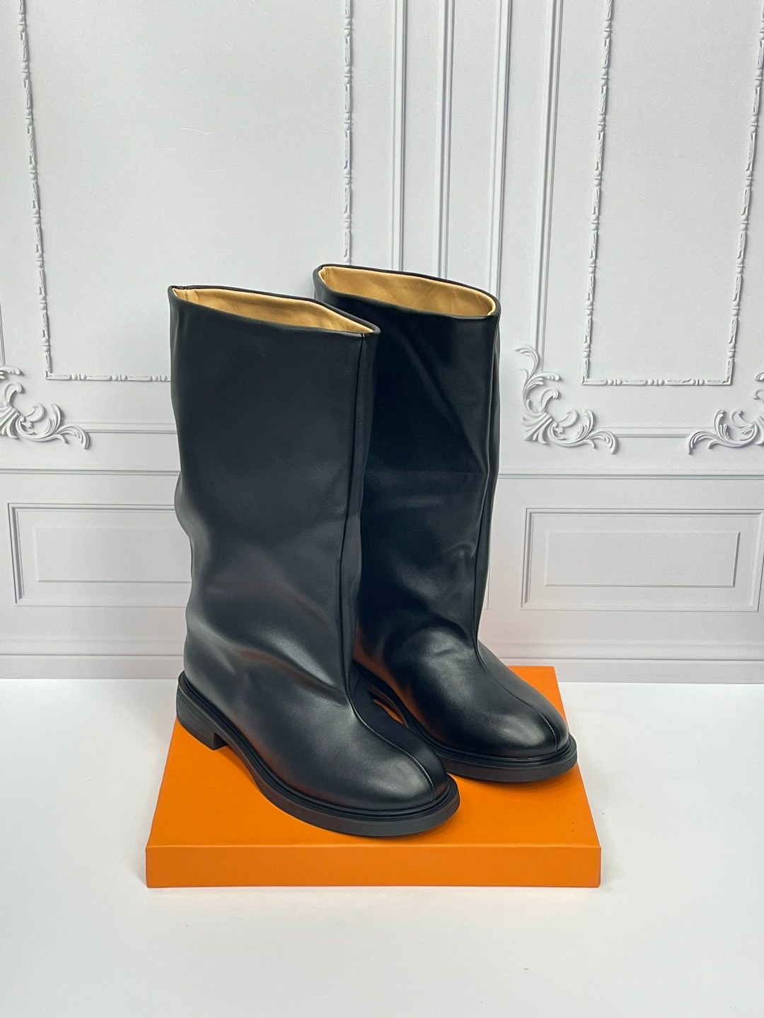 сапоги hermes,сапоги,сапоги эрмес,hermes женские кожаные сапоги premium black,сапоги женские hermes кожаные размер 36-40