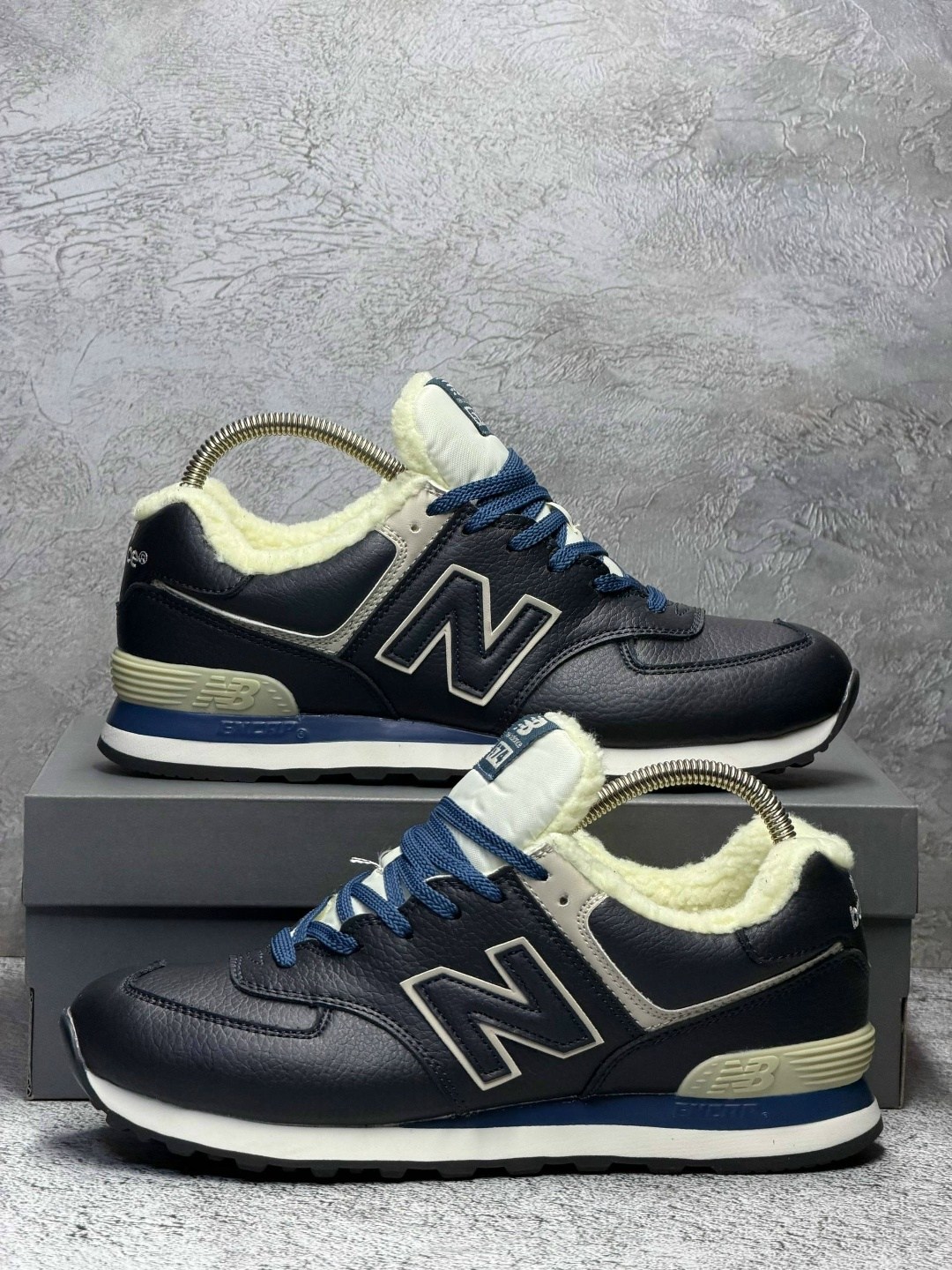 зимние кроссовки new balance 574,кроссовки new balance 574,кроссовки new balance,кроссовки new balance 574 santa синие с мехом,кроссовки new balance 574 высокие зимние